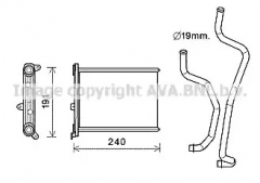 AVA QUALITY COOLING DN6417 Теплообменник, отопление салона