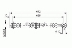 BOSCH 1 987 481 572 Тормозной шланг