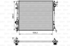 VALEO 735625 Радиатор охлаждения