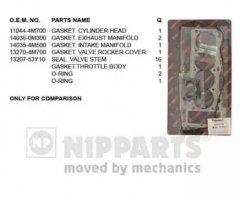 NIPPARTS J1241148 Комплект прокладок ГБЦ