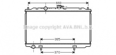 AVA QUALITY COOLING DN2215 Радиатор охлаждения