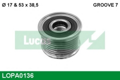 LUCAS ENGINE DRIVE LOPA0136 Шкив генератора