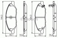 BOSCH 0 986 495 133 Тормозные колодки 