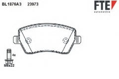 FTE BL1876A3 Тормозные колодки 