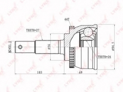 LYNXauto CO-5727A ШРУС