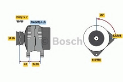 BOSCH 0 986 081 220 Генератор