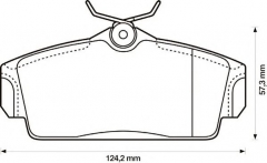 JURID 572422J Тормозные колодки 