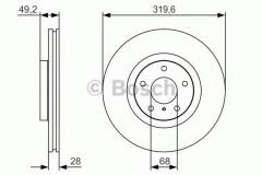 BOSCH 0 986 479 R22 Тормозной диск