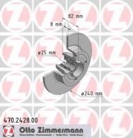 ZIMMERMANN 470.2428.00 Тормозной диск