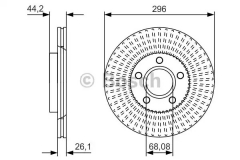 BOSCH 0 986 479 D15 Тормозной диск