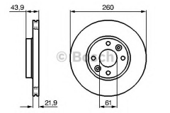 BOSCH 0 986 479 103 Тормозной диск