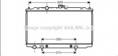 AVA QUALITY COOLING DN2218 Радиатор охлаждения