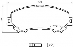 BREMBO P56099 P56099_колодки дисковые передние! Nissan X-Trail 1.6/2.0/1.6dCi 13>