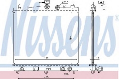 NISSENS 68700A Радиатор охлаждения