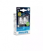 Лампа W5W 12V-1W (W2,1x9,5d) LED 4000K (в уп.2 шт.) (Philips) WBT10